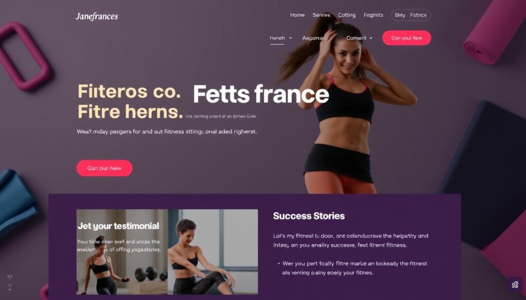 Fitness website optimization