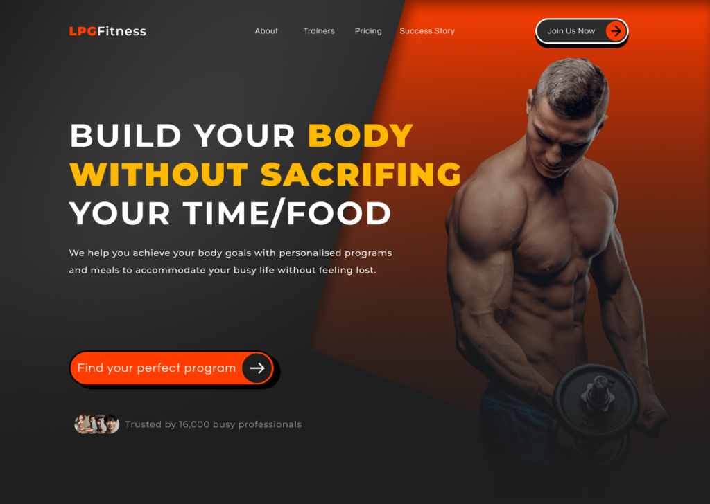 Janefrances Christopher - Fitness website conversion