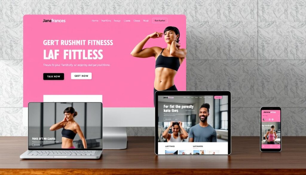 fitness brands regret website design